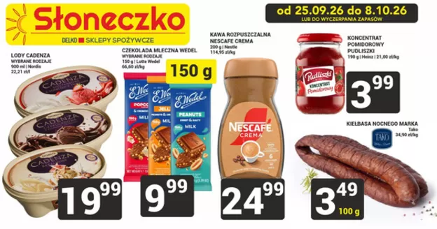 Katalog Słoneczko | Ekskluzywne oferty i okazje | 2026-09-25T00:00:00.000Z - 2026-10-08T00:00:00.000Z