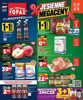 Katalog Topaz w: Czerwin | Topaz gazetka | 2026-10-01T00:00:00.000Z - 2026-10-07T00:00:00.000Z