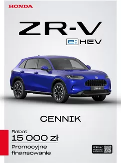 Katalog Honda | ZR V eHEV Cennik Prod2026 Model2026 2026 10 09 v1 | 2026-01-01T00:00:00.000Z - 2026-12-31T00:00:00.000Z