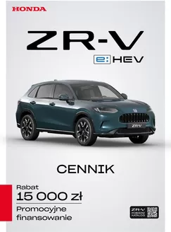 Katalog Honda | ZR V eHEV Cennik Prod2026 Model2027 2026 10 09 v1 | 2026-01-01T00:00:00.000Z - 2026-12-31T00:00:00.000Z