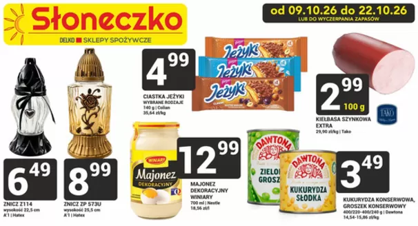Katalog Słoneczko | Oszczędzaj teraz dzięki naszym ofertom | 2026-10-09T00:00:00.000Z - 2026-10-22T00:00:00.000Z