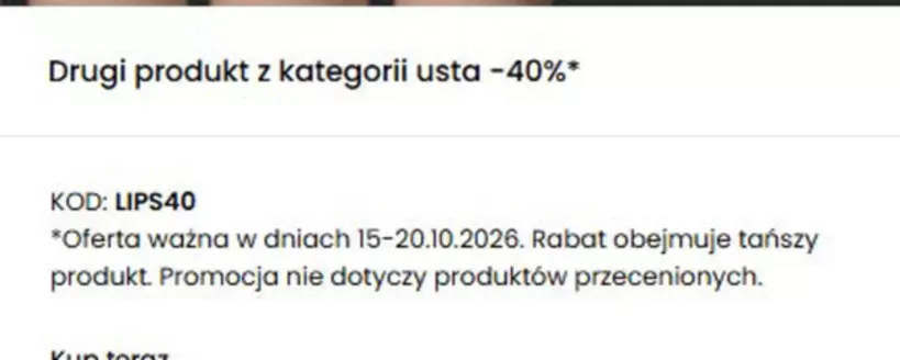 Katalog Inglot | Drugi produkt z kategorii usta -40% | 2026-10-19T00:00:00.000Z - 2026-10-20T00:00:00.000Z