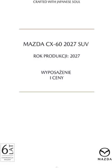 Katalog Mazda | MAZDA CX-60 2027 SUV | 2026-10-20T00:00:00.000Z - 2027-11-21T00:00:00.000Z