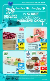 Katalog Carrefour w: Brzozie | Gazetka Carrefour Market w SUMIE urodzinowy WEEKEND OKAZJI | 2026-10-21T00:00:00.000Z - 2026-10-24T00:00:00.000Z