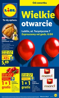 Katalog Lidl | Nowe otwarcie Lidla - Lublin | 2026-10-22T00:00:00.000Z - 2026-10-31T00:00:00.000Z