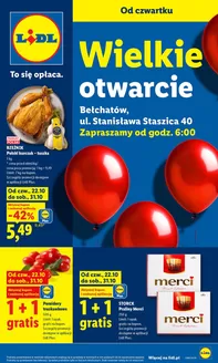 Katalog Lidl | Nowe otwarcie Lidla - Bełchatów | 2026-10-22T00:00:00.000Z - 2026-10-31T00:00:00.000Z