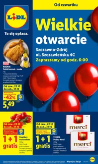 Katalog Lidl | Nowe otwarcie Lidla - Szczawno Zdrój | 2026-10-22T00:00:00.000Z - 2026-10-31T00:00:00.000Z