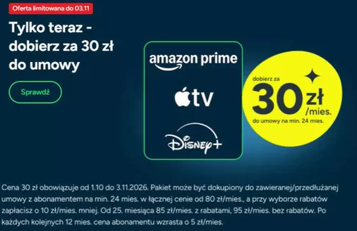 Katalog Plus GSM w: Sosnowiec | Tylko teraz -dobierz za 30 zł do umowy | 2026-10-21T00:00:00.000Z - 2026-11-03T00:00:00.000Z