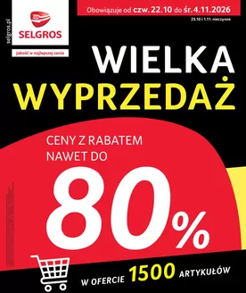 Katalog Selgros | Totalna Wyprzedaż | 2026-10-22T00:00:00.000Z - 2026-11-04T00:00:00.000Z