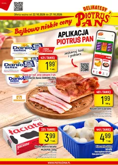 Katalog Delikatesy Piotruś Pan w: Wąsosz | Detal 30 2026 www | 2026-10-22T00:00:00.000Z - 2026-10-27T00:00:00.000Z