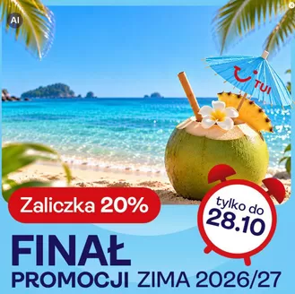 Katalog TUI w: Trzcinica (Pokarpackie) | Finał promocji zima  | 2026-10-26T00:00:00.000Z - 2026-11-15T00:00:00.000Z