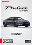 Katalog Honda w: Zielona Góra | PRELUDE eHEV Cennik Prod2026 2026 02 25 v2 | 2026-01-01T00:00:00.000Z - 2026-12-31T00:00:00.000Z