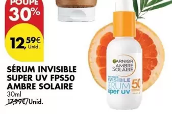 Ambre Solaire - Sérum Invisible Super Uv Fps50