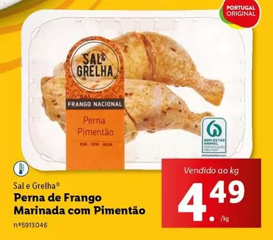 Nacional - Perna de Frango Marinada com Pimentão