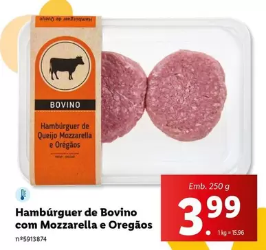 .Com - Hambúrguer De Bovino Com Mozzarella E Oregaos