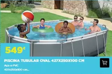 Piscina Tubular Oval 427x250x100 Cm