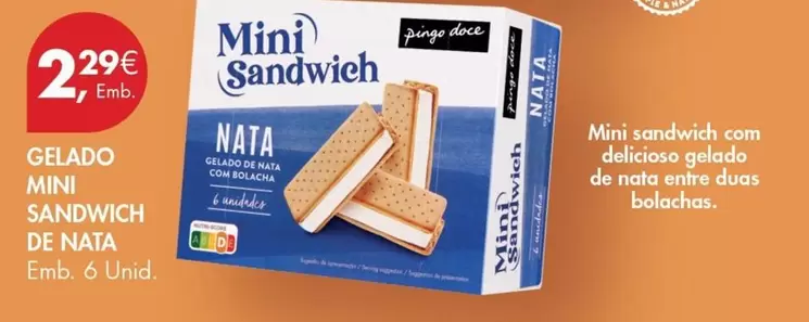 Mini - Gelado  Sandwich