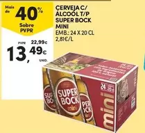 Mini - Cerveja C/ Álcool T/p Super Bock