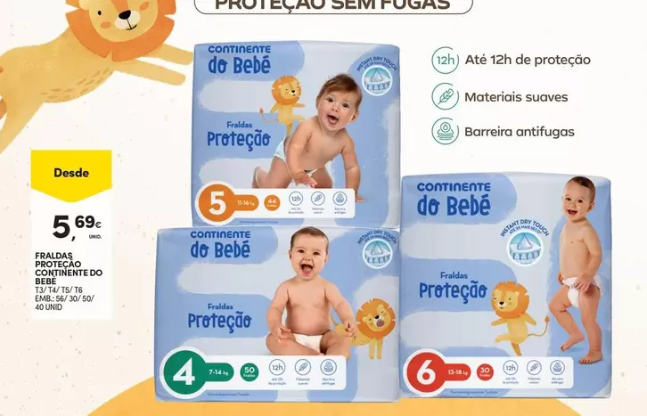 Continente - Fraldas Continenza Bebe
