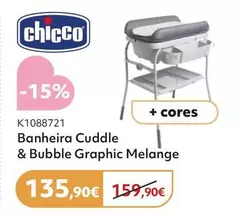 Chicco - Banheira Cuddle & Bubble Graphic Meiange