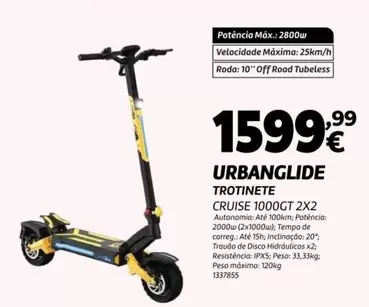 Urbanglide - Trotinete Cruise 1000GT 2x2