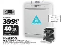 Whirlpool - Maquina Lavar Louca Wfc3c33pf