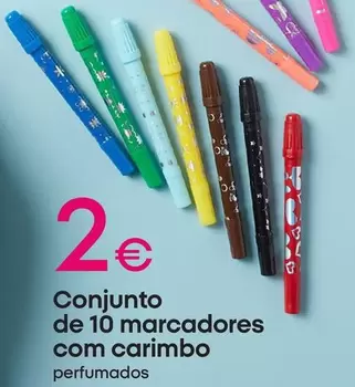 .Com - Conjunto De 10 Marcadores Com Carimbo
