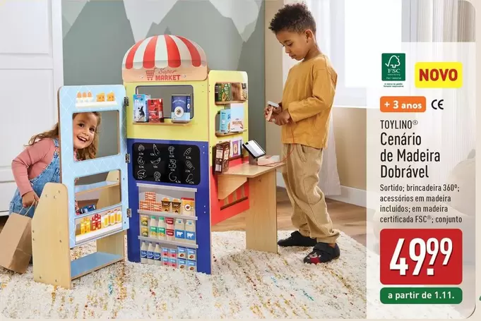 A+ - Ceneario De Madeira Dobrável