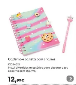 Cuaderno Y Bol�grafo Con Charms