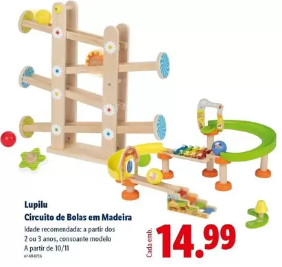 lupilu - Circuito De Bolas Em Madeira