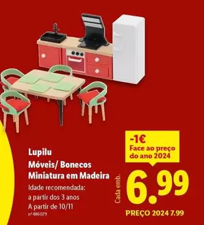 lupilu - Lupilu Móveis/ Bonecos Miniatura Em Madeira