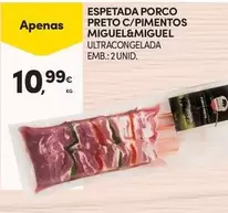 Espetada Porco Preto C/Pimentos