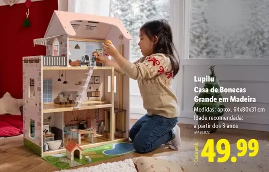 lupilu - Casa De Bonecas Grande En Madeira
