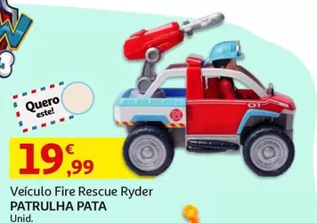 Patrulha Pata - Veículo Fire Rescue Ryder