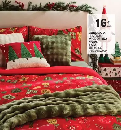 Kasa - Coni, Capa Edredao Microfibra Natal