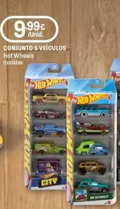 Hot Wheels - Conjunto 5 Veiculos