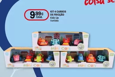 Kidz Up - Kit 4 Carros De Fricção