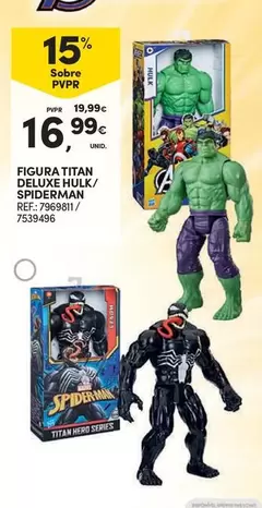 Titan - Figura Deluxe Hulk/ Spiderman