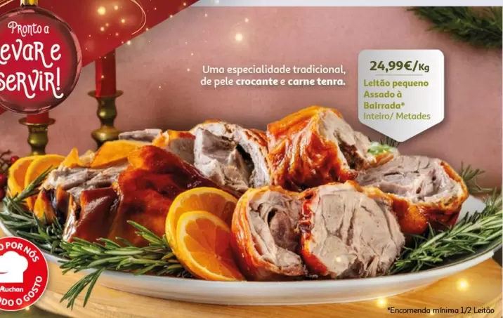 Leitão Pequeno Assado À Bairrada