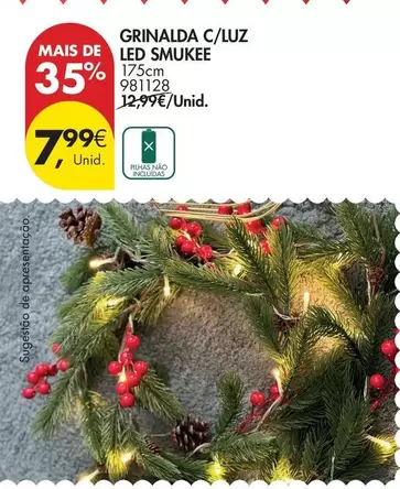 Smukee - Grinalda C/luz Led