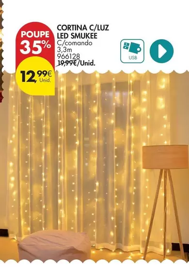 Smukee - Cortina C/Luz Led Smuke