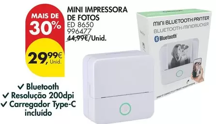 Mini - Impressora De Fotos