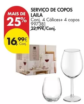 Servico De Copos Laila