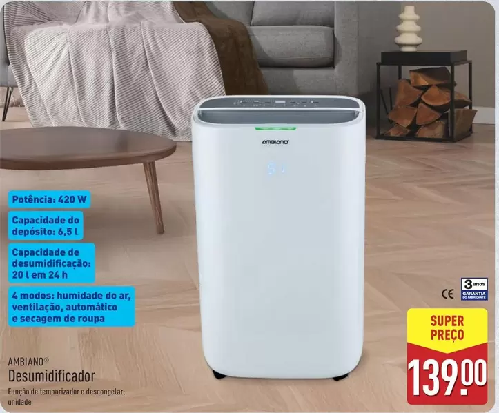Ambiano - Desumidificador