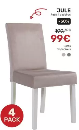 Jule - Pack 4 Cadeiras