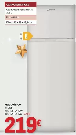 Dim - Frigorífico Indesit