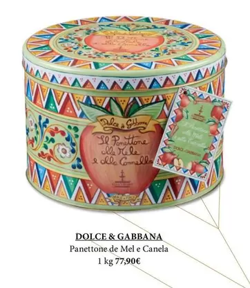 Dolce & Gabbana - Panettone De Mel E Canela