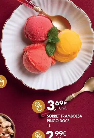 pingo doce - Sorbet Framboesa