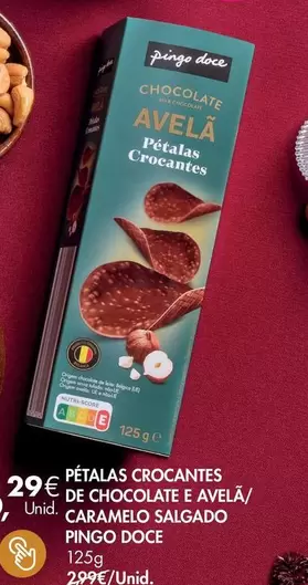pingo doce - Petalas Crocantes De Chocolate E Avela/caramelo Salgado