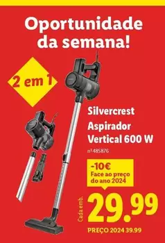 silvercrest - Aspirador Vertical 600 W